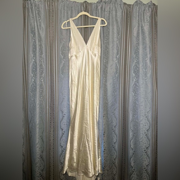 Reformation Margot Silk Dress Bridal Size 4 - Picture 5 of 15
